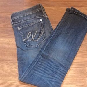 Express Medium Wash Low Rise Stella Skinny Jean